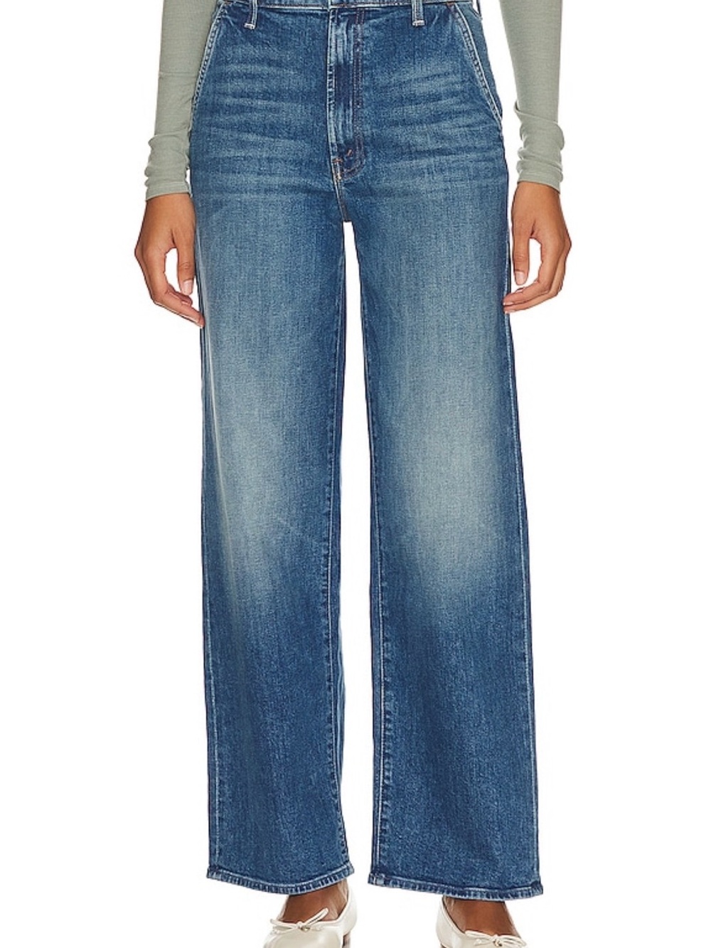 MOTHER Superior High Waisted Spinner Prep Skimp Jeans 27 Flashback